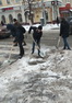 Студенческий отряд добровольцев снова вышел на борьбу со снегом