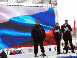 Жители Саратова поддержали олимпийцев акцией «Россия в моем сердце!»