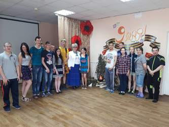 Александра Сызранцева поздравила воспитанников интерната с наступающим Днем победы