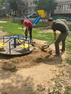 Александр Бондаренко помог организовать завоз песка на дворовые детские площадки