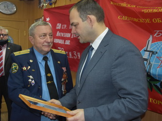 Дмитрий Кудинов поздравил с праздником членов организации "Боевое братство"