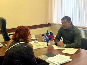 Илья Синицын привел прием граждан по личным вопросам