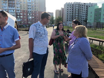 Марина Евсюкова встретилась с жителями ЖК "Изумрудный"