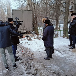 Сергей Овсянников осмотрел ход работы по очистке улиц от снега и наледи