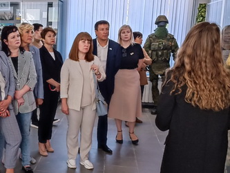 Депутаты и сотрудники аппарата Саратовской городской Думы побывали в Музее истории Специальной военной операции